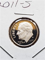 2011-S Proof Roosevelt Dime