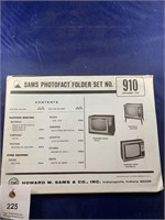 Vintage Sams Photofact Folder No 710 TVs