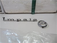 Vintage Chevy Impala Emblems (10" and 2&1/2")