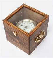 Bulova Maritime Nautical Gimballed Box Clock