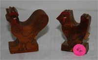 VTG SET OF WOOD TWIN FALLS ADVERTISING S/P SHAKERS
