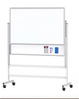 Height Adjustable Large Standing Whiteboard 48x30