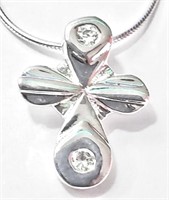 925 Sterling Silver CZ Pendant