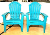 Plastic Adirondak Chairs- Lot of 2