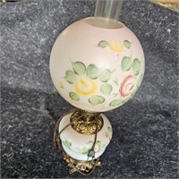 Gone With The Wind Hand Painted Hurricane Lamp