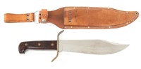 WESTERN W49 BOWIE KNIFE WITH LEATHER SHEATH