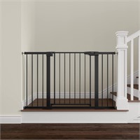 Mumeasy Extra Wide Baby Gate  29.5-51'  Black