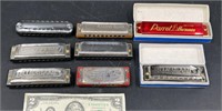 8 Harmonicas - M. Hohner's Germany, Marine Band +