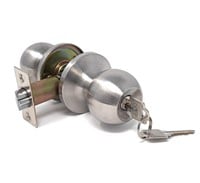 RS Entry Door knob with Lock, One Key-Way Entrance