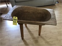 Wooden Dough Bowl Stand