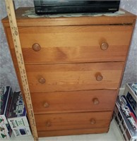 Four Drawer Wooden Dresser