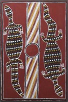 May Yamangarra "Goannas" Aboriginal Art