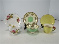 TRAY: PARAGON, SHELLEY, ROYAL WINTON CUP/SAUCERS