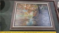 Orig painting native american Texas artist signed