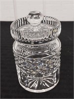 WATERFORD crystal HONEY JAR w lid signed