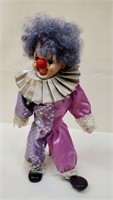 Porcelain Jester Clown Doll