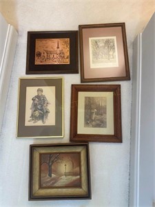 5 Framed Pictures (Incl. St. Patrick's Church, )