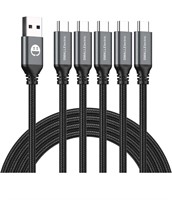 ( Sealed / New ) USB Type-C Cable 5pack 6ft Fast