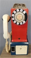 Western Electric coin operated rotary pay phone
