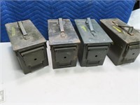 (4) ClassicSize Metal AMmo Storage Cans 1of2