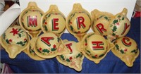 Vintage Merry Christmas Light Covers