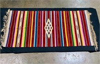 Antique woven wool rug