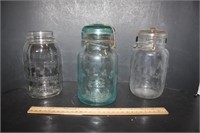 Atlas Easy Seal Canning Jars Blue & Clear