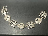 7.5in. Sterling Silver Bracelet 10.72 Grams