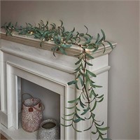 LITBLOOM Lighted Olive Garland Battery Operated