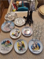 Collection of plates with cheeky sayings