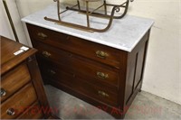 Marble Top Chest: