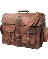 $120 Vintage Handmade Leather Messenger Bag