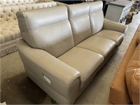 Natuzzi Leather Couch w/ 2 Electric Recliners