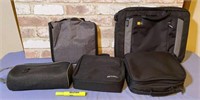 (5 PCS) TRAVEL BAGS - TOILETRY, LAPTOP