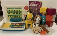 Various vintage toys