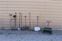 Lawn tools & Scotts seeder