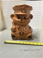 1960s Twin Winston -Bear Policeman Cookie jar