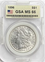 1896 Morgan Silver Dollar MS-66