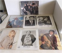 Lot of Vintage Celebrity Autographed Photographs