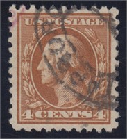 US Stamps #465 Used with Crowe Certificate stating