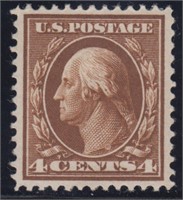 US Stamps #377 Mint with Crowe Certificate stating
