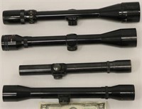 4 Hunting Rifle Scopes - Bushnell, Weaver, Tasco