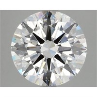 Igi Certified Round Cut 3.81ct Si1 Lab Diamond