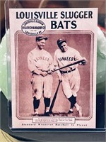 BABE RUTH & LOU GEHRIG New York Yankees Promo Card