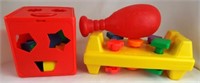 Playskool Shapes Cube & Fisher-Price Whack A Shape