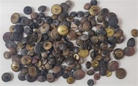 Over 100 Military Buttons