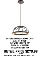 Designer Home™ 18" LED Pendant Light