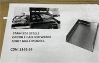 Stainless steel grill  pan
