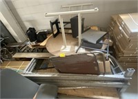 Assorted Disassembled Wooden/Metal Office Tables,