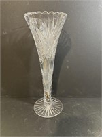 Cut Glass Vase 12" Tall